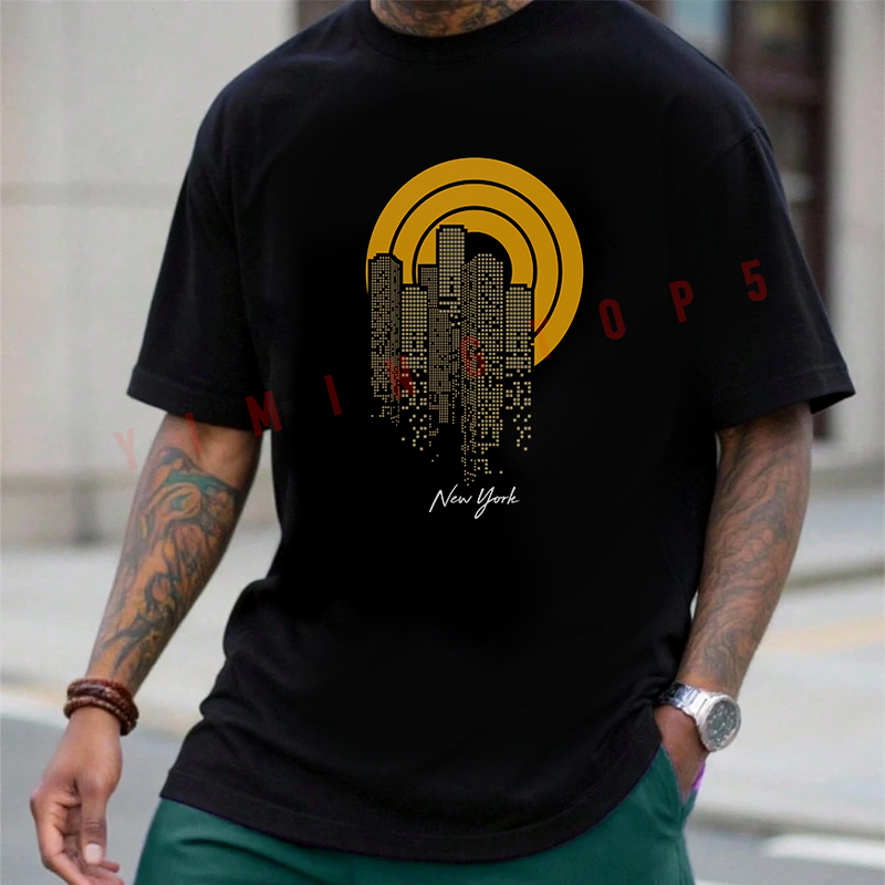 York Men'S Fashion - New York City Graphic Motorcycle Men