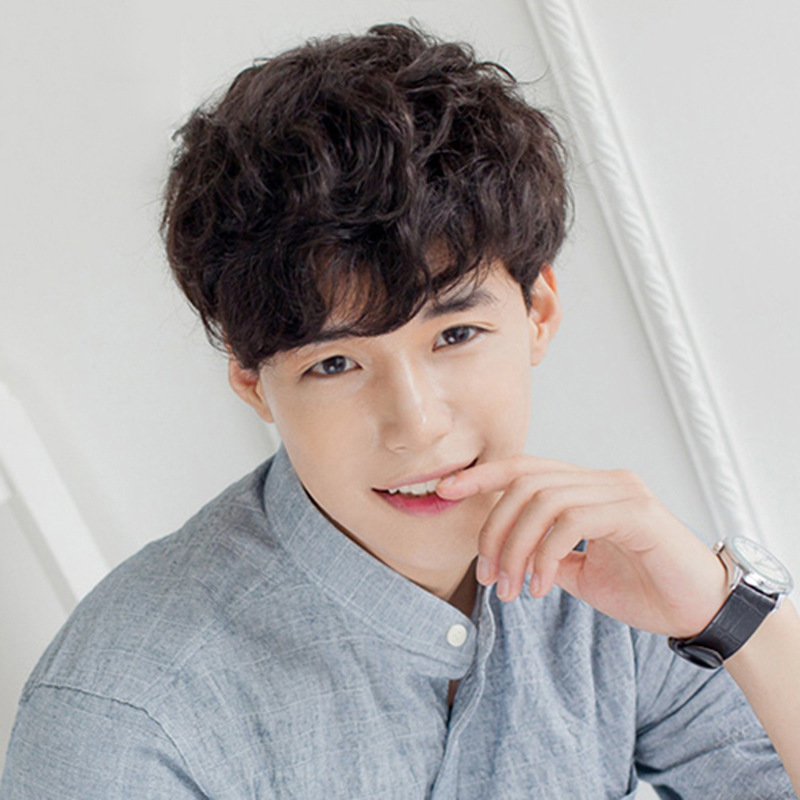 Men'S Fashion With Hat - Hair Extensions Synthetic Fashion Handsome Young
