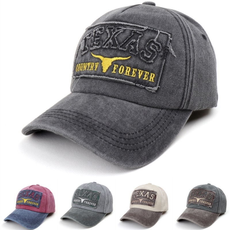 Men'S Fashion Websites - Korean Version Washed Letters Baseball Caps