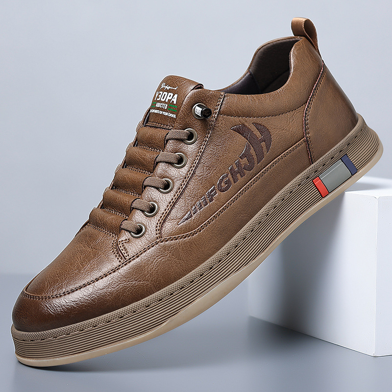 Mens Fashion Zapatos - New Designer Cow Leather Sneakers for