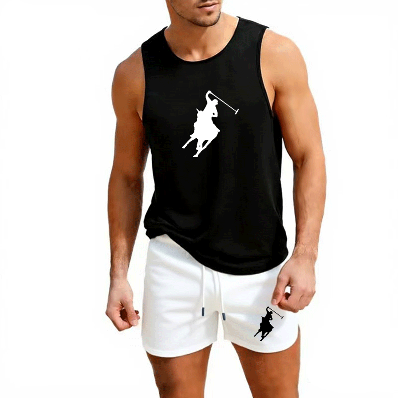 Mens Fashion Vest - European Men Summer Vest and Shorts