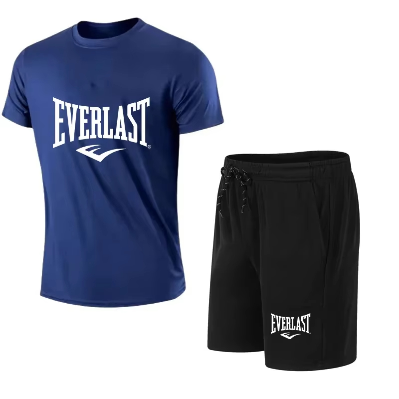 Men'S Fashion Brands - EVERLAST Men's T-shirt + Shorts 2pcs