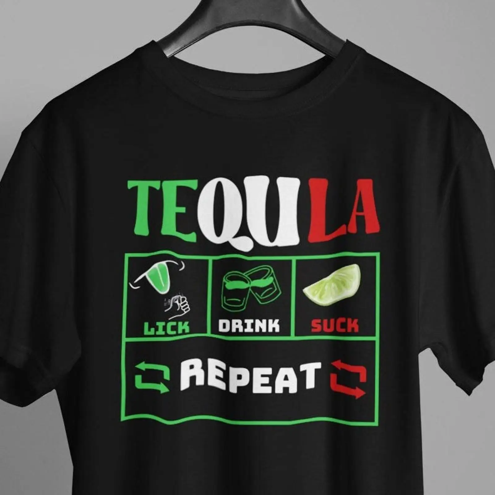 Men'S Fashion Night Out - Tequila Drinking T Shirt Lads Night