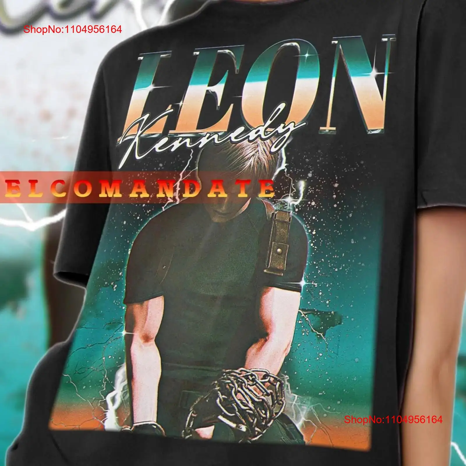 Mens Fashion In The 90S - LEON KENNEDY T Shirt Vintage Retro