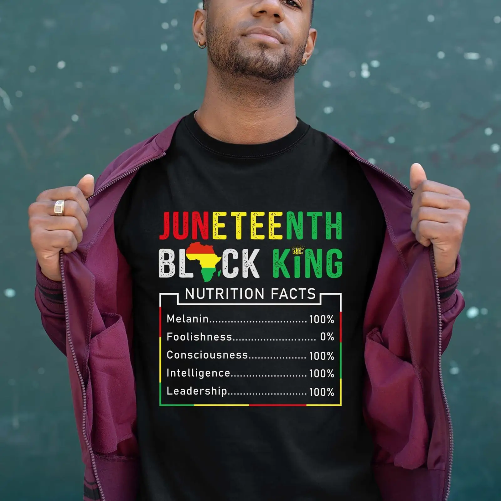 Men'S Fashion History - Juneteenth Black King T Shirt History