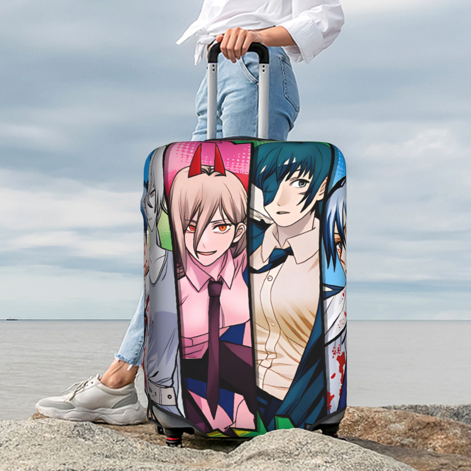Xl Men'S Fashion - Chainsaw Man Denji Power Luggage Cover