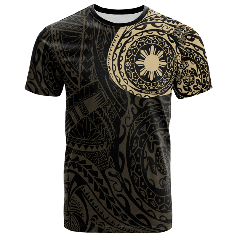 Men'S Fashion Philippines - Vintage 3D Printed Philippines National Emblem