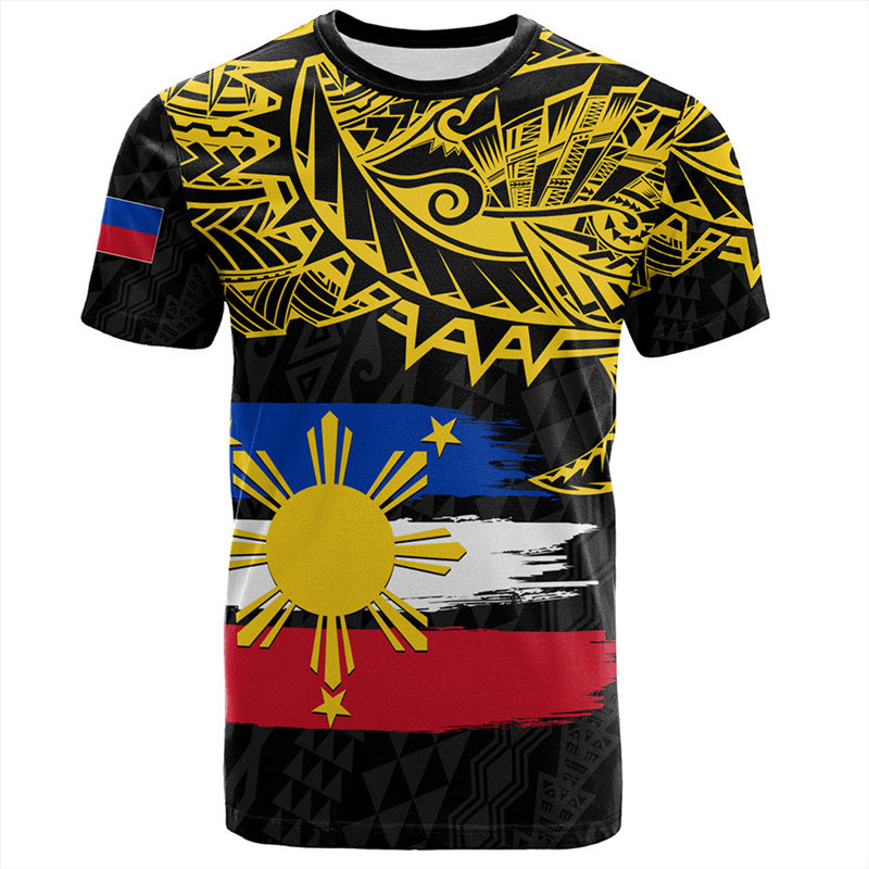 Men'S Fashion Philippines - Harajuku 3D Philippines National Emblem Printed