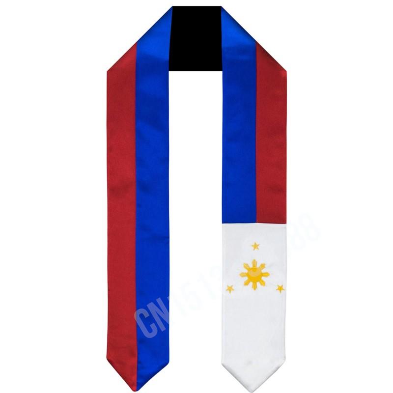Men'S Fashion Philippines - Philippines Flag Scarf Top Print Graduation