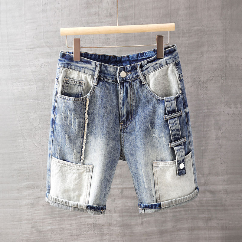 Xl Men'S Fashion - Men's Short Jeans Pants with Pockets