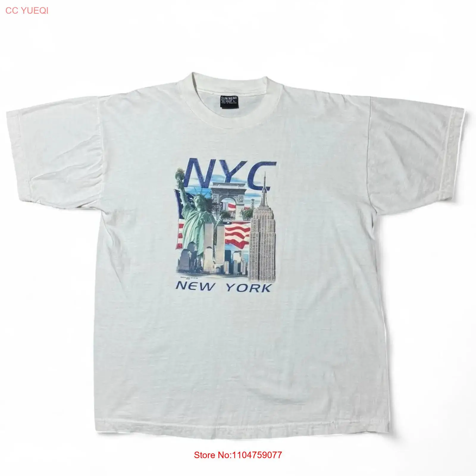 York Men'S Fashion - Vintage Y2K New York Souvenir Twin