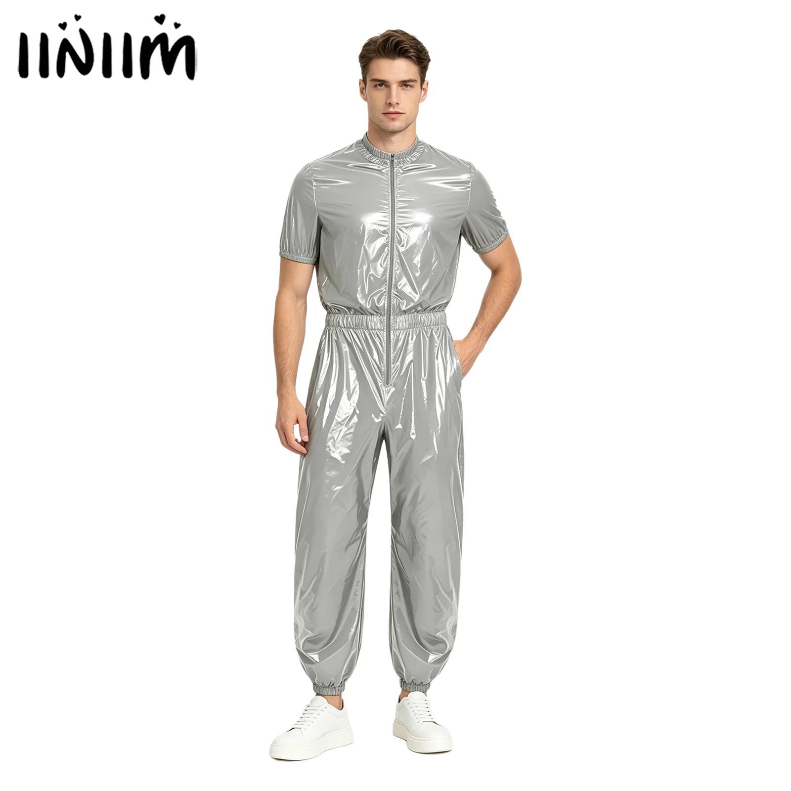 Mens Fashion Jumpsuit - Mens Waterproof One Piece Unitard Jumpsuit