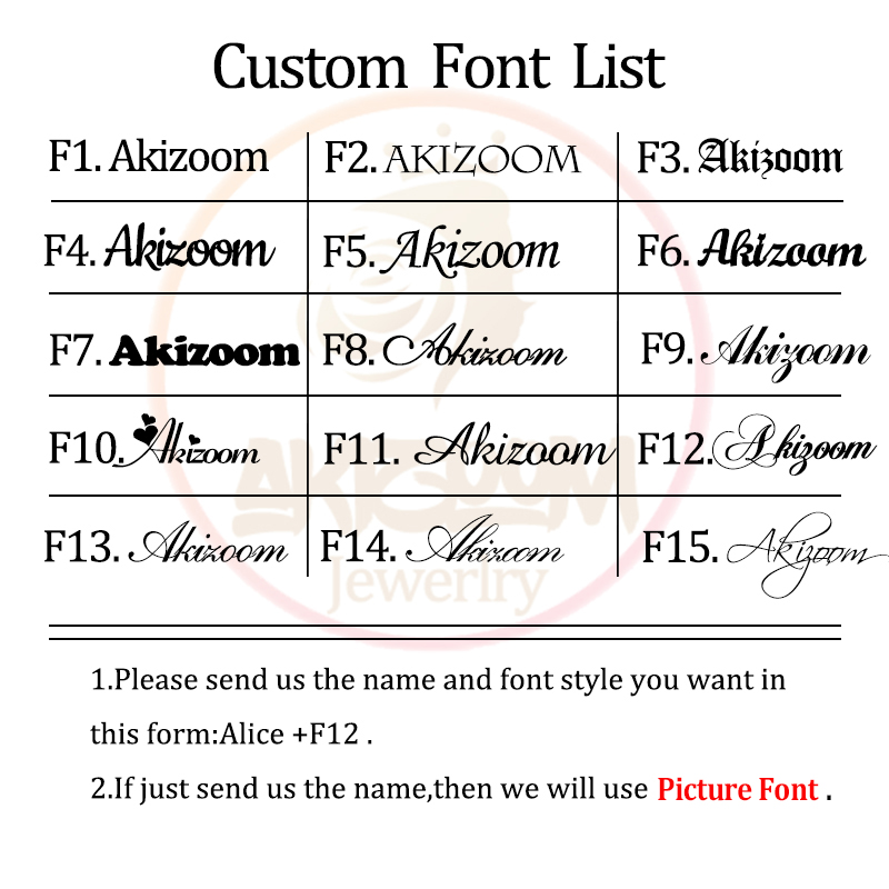 Akizoom Custom Name Zircon Let - Men Fashion Kids review and price