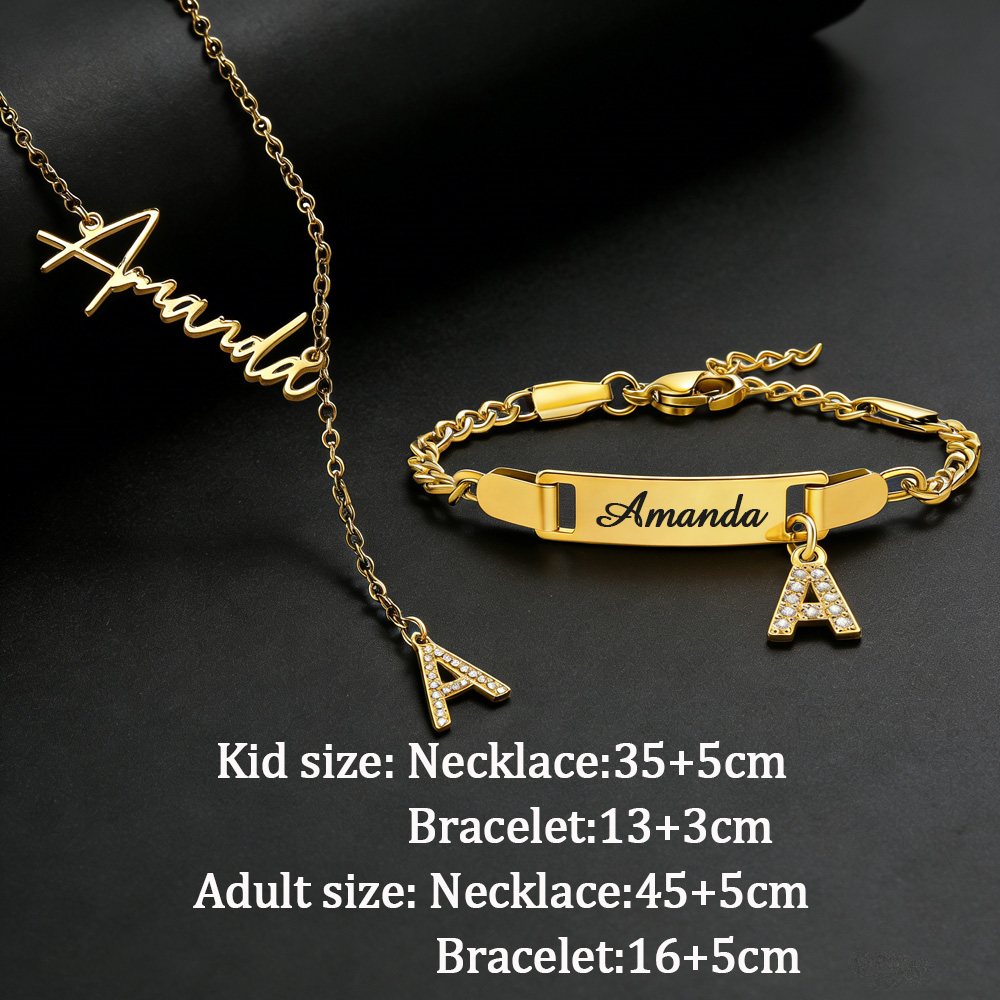 Akizoom Custom Name Zircon Let - Men Fashion Kids review and price