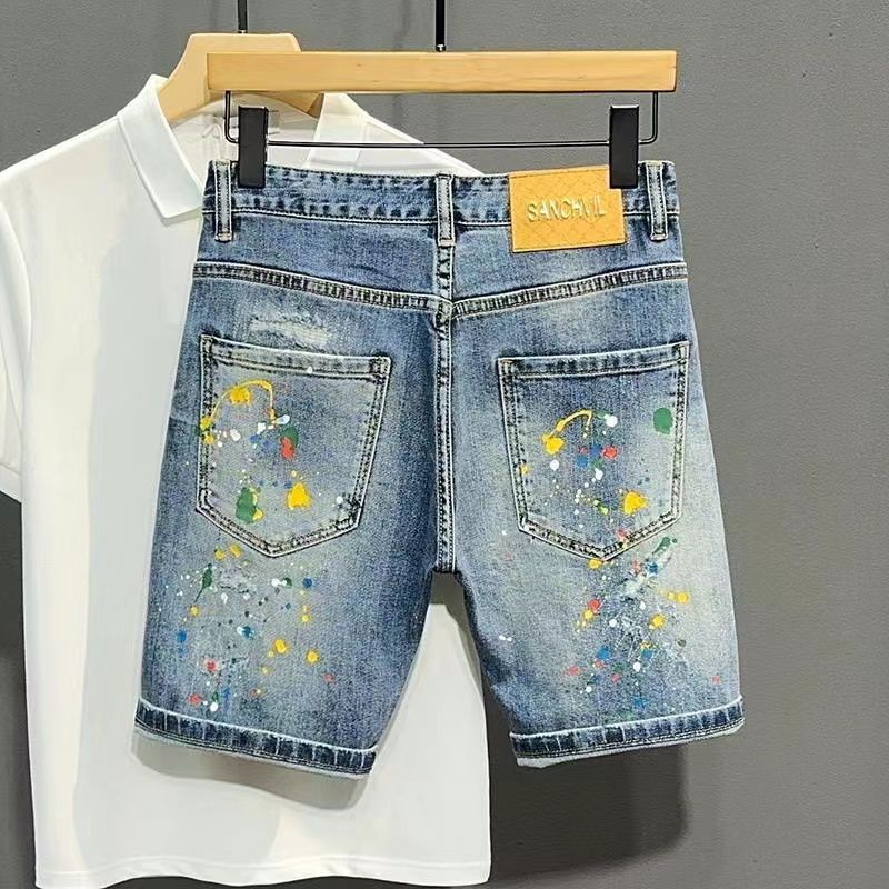 Men's Short Jeans Pants Graffi - Xl Men'S Fashion review and price