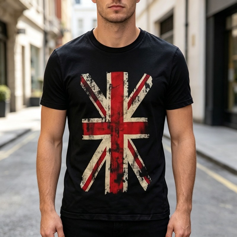 Union Jack Graphic Tshirt Vint - Men'S Fashion Uk review and price