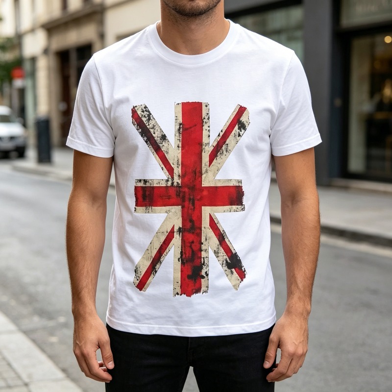 Union Jack Graphic Tshirt Vint - Men'S Fashion Uk review and price