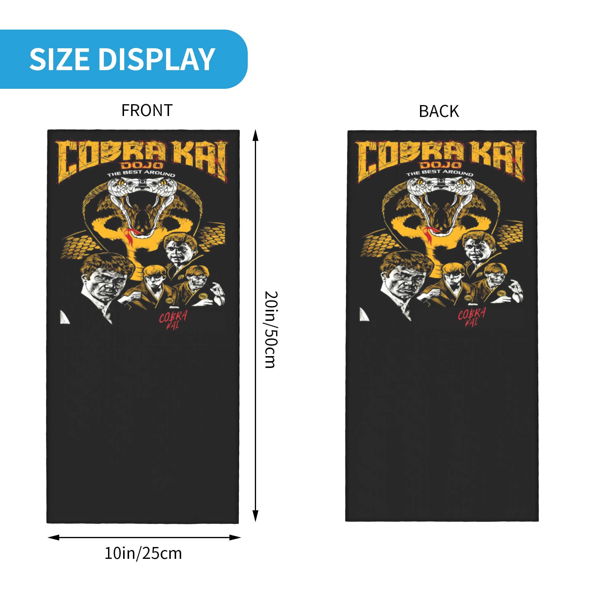 Custom Cobra Kai Bandana Neck  - Men Fashion Kids review and price