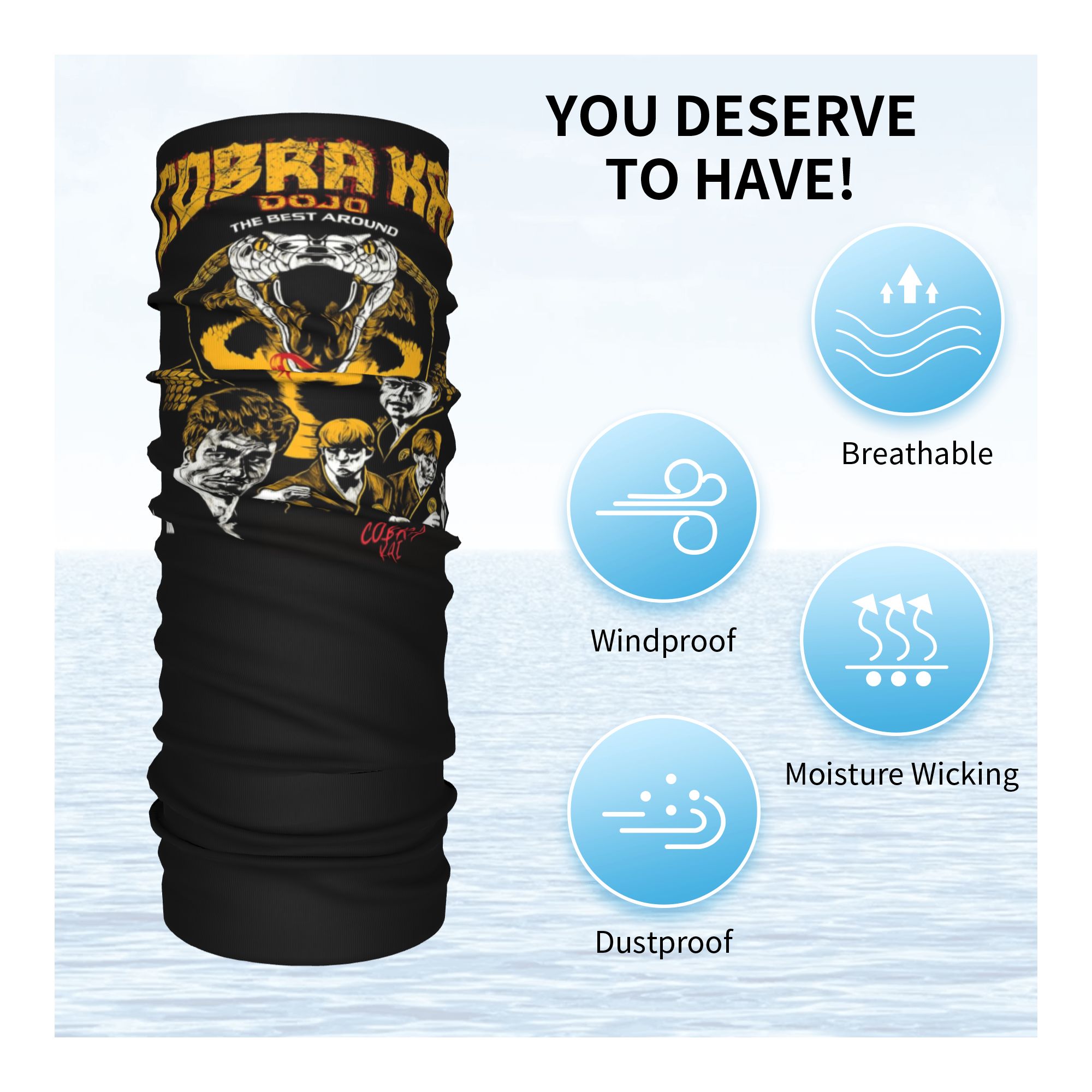 Custom Cobra Kai Bandana Neck  - Men Fashion Kids review and price