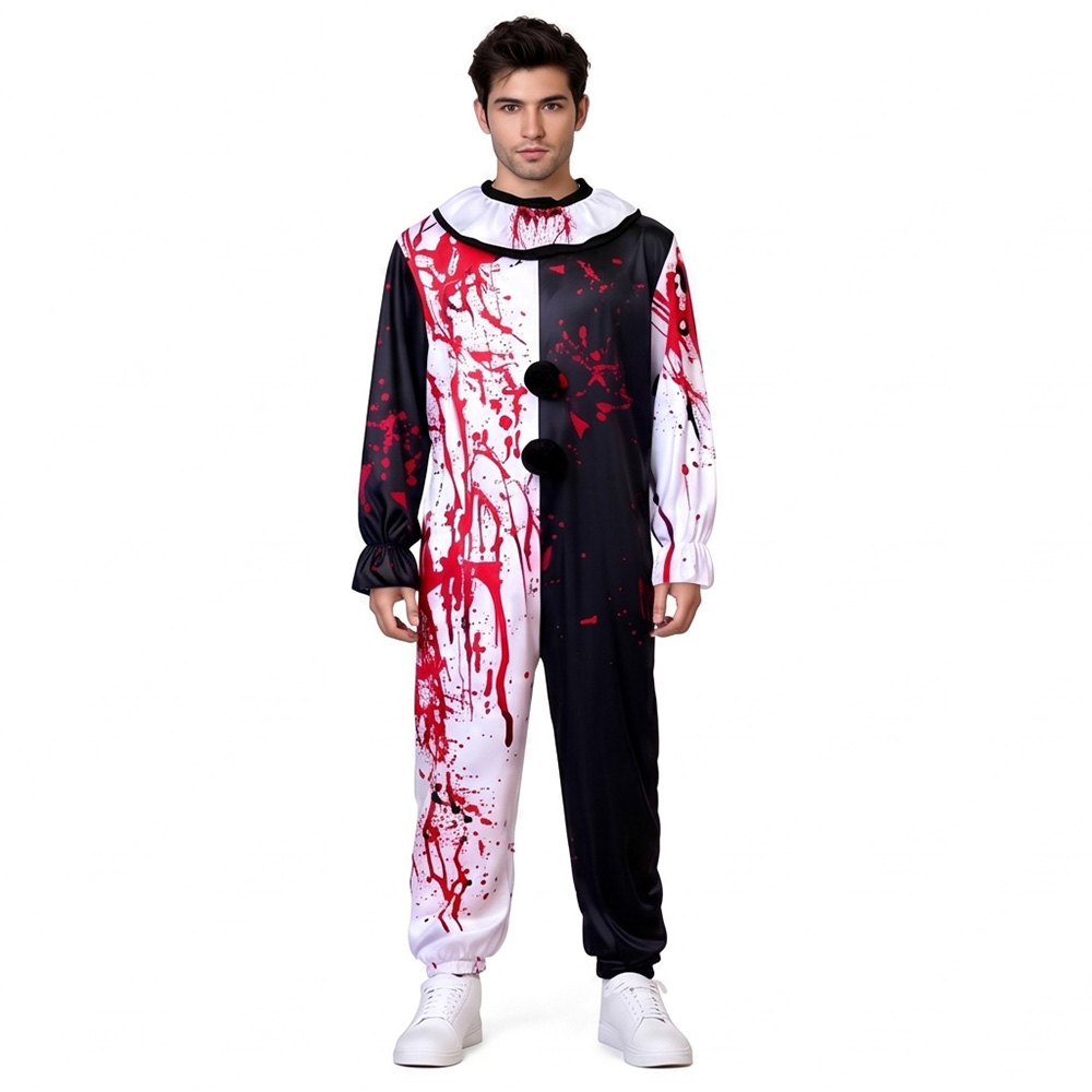 Artistic Clown Cosplay Costume - Mens Fashion Jumpsuit review and price