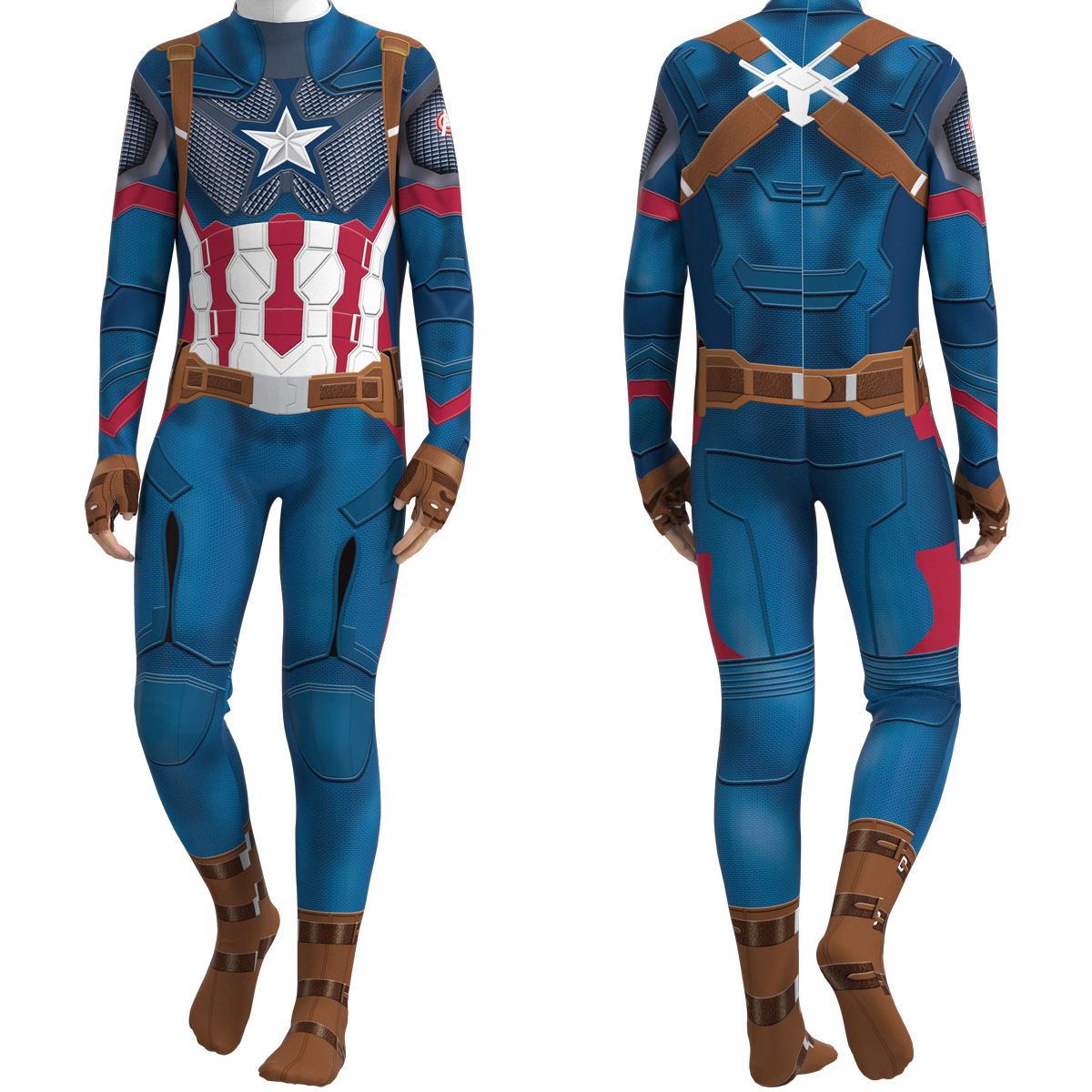 Halloween Cosplay Costume Capt - Mens Fashion Jumpsuit review and price