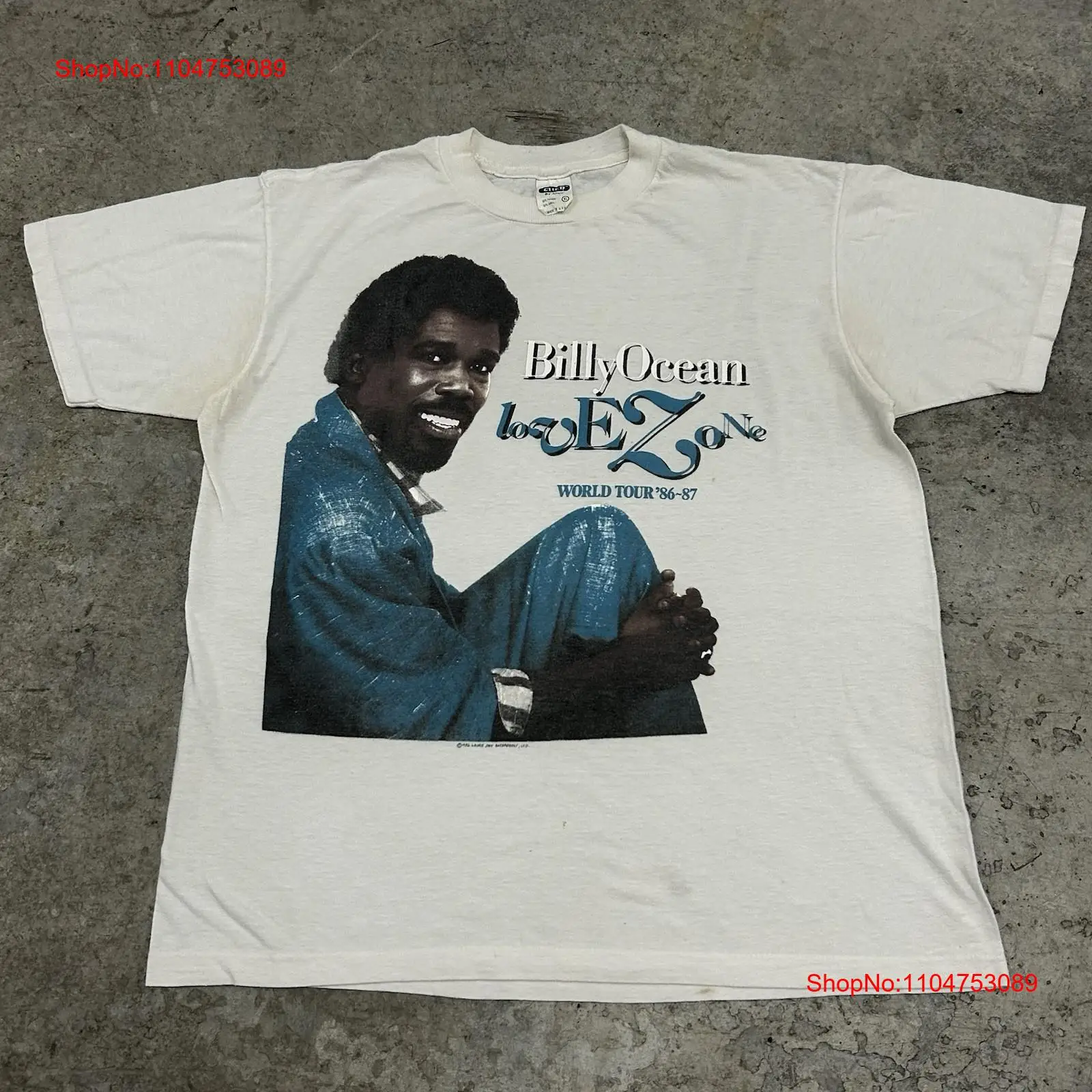 Vintage 80s Billy Ocean Band T - Xl Men'S Fashion review and price