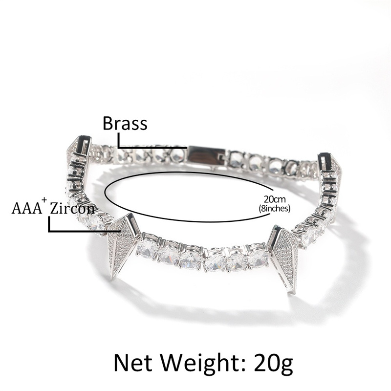 8inch Punk Hip Hop Spiked Brac - Men'S Fashion Night Out review and price