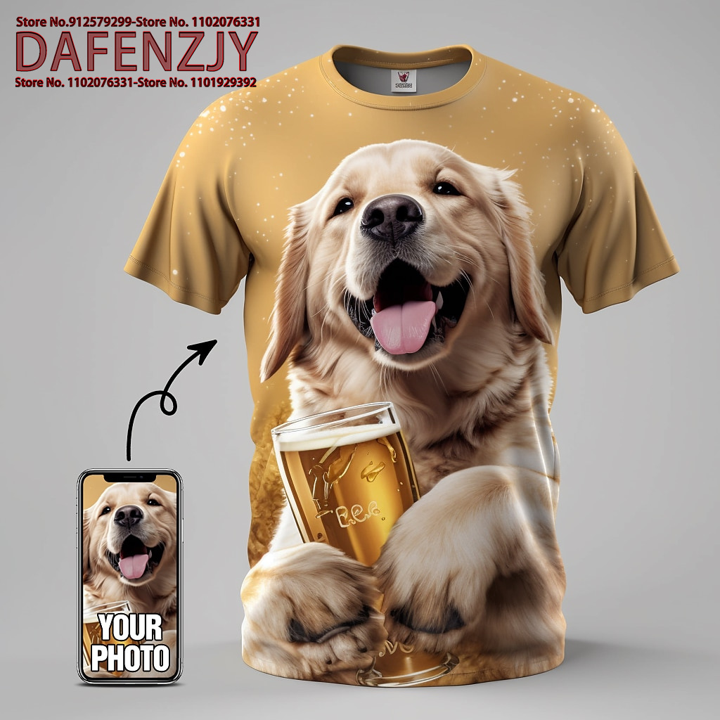 Custom Funny Pet Photo 3D All  - Men Fashion Kids review and price