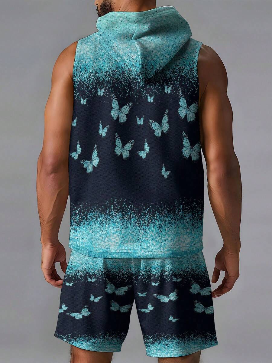 Men's Hooded Vest And Beach Sh - Mens Fashion Vest review and price