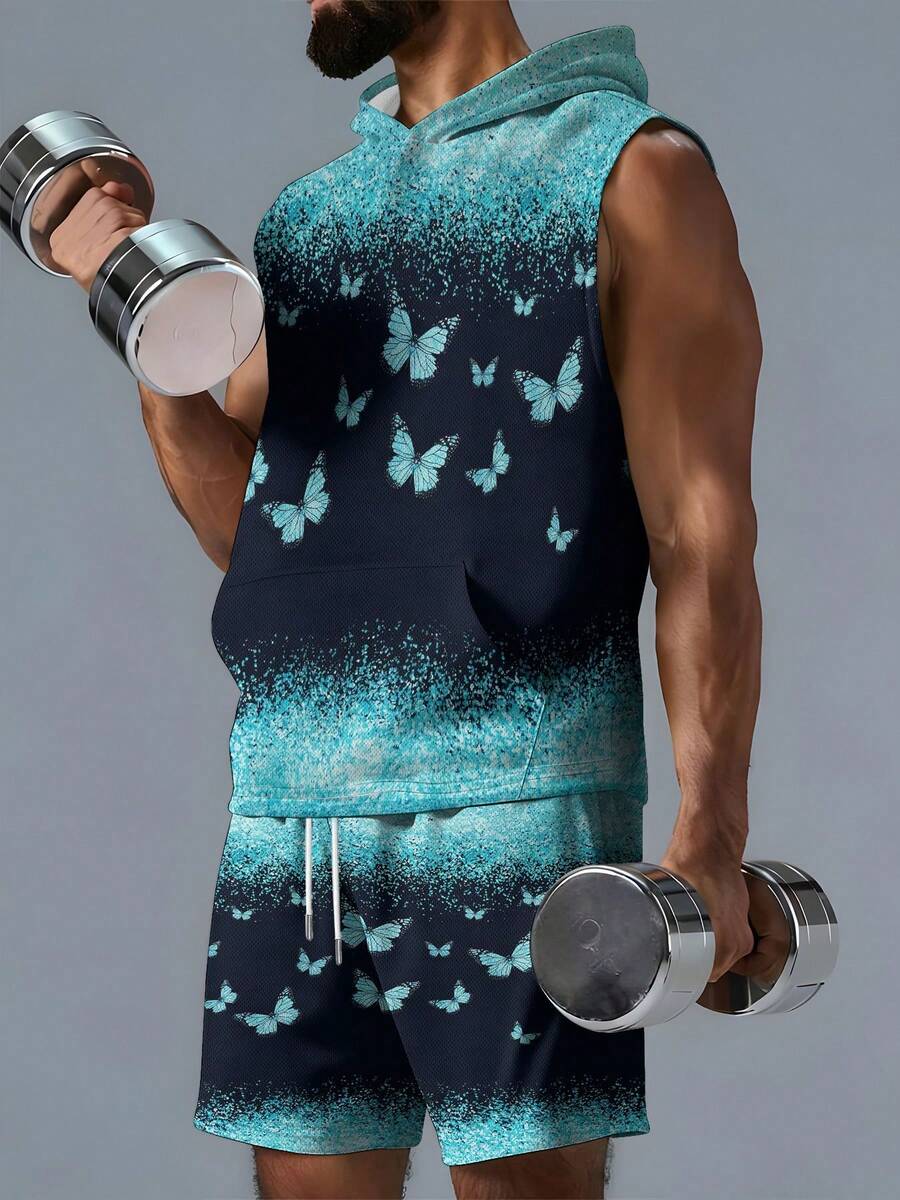Men's Hooded Vest And Beach Sh - Mens Fashion Vest review and price