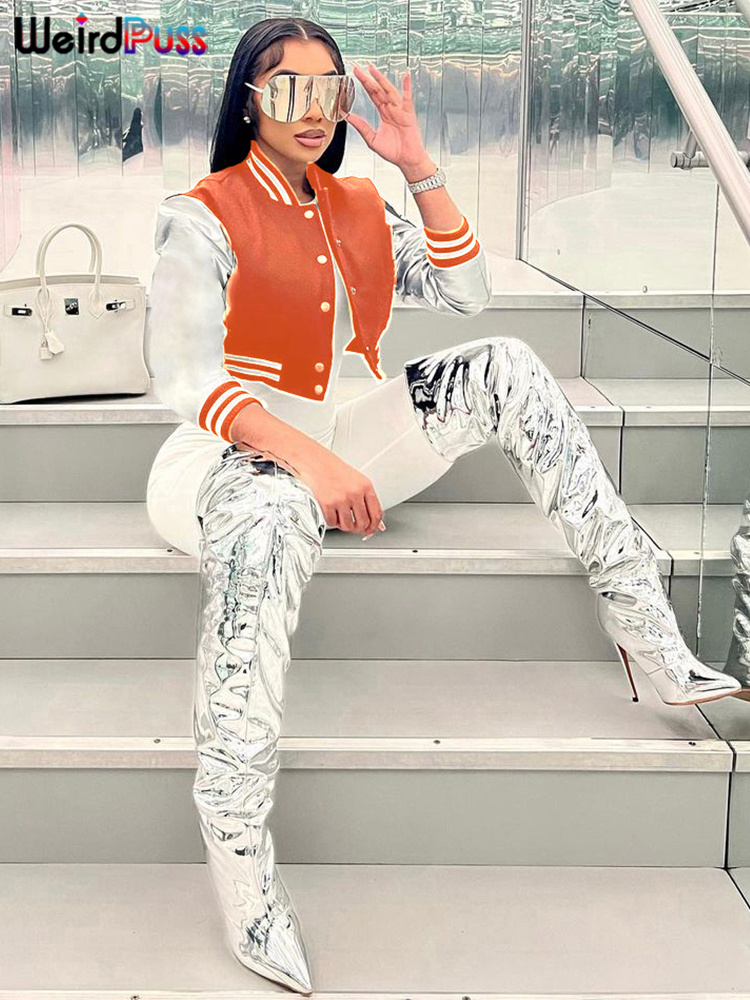 Weird Puss Fluffy Letter Short - Varsity Jacket Letterman review and price