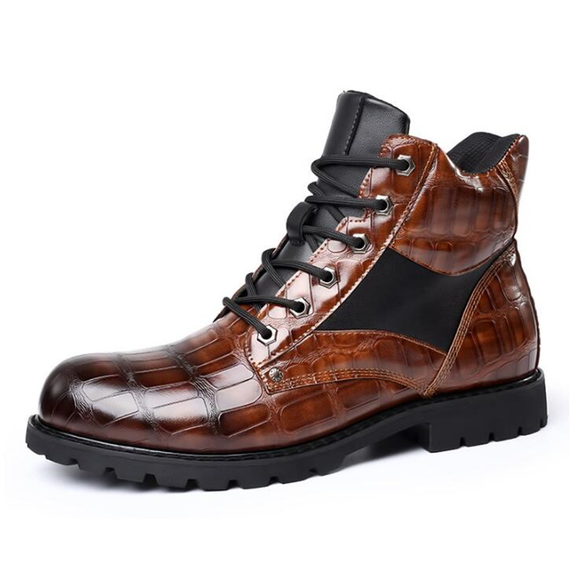 Luxury Brand Men Boots Grid Pa - Mens Fashion Zapatos review and price