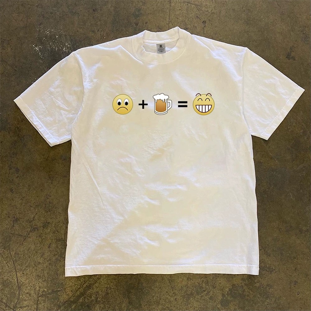 Funny Emoji Beer T-Shirt Men W - Men'S Fashion Night Out review and price