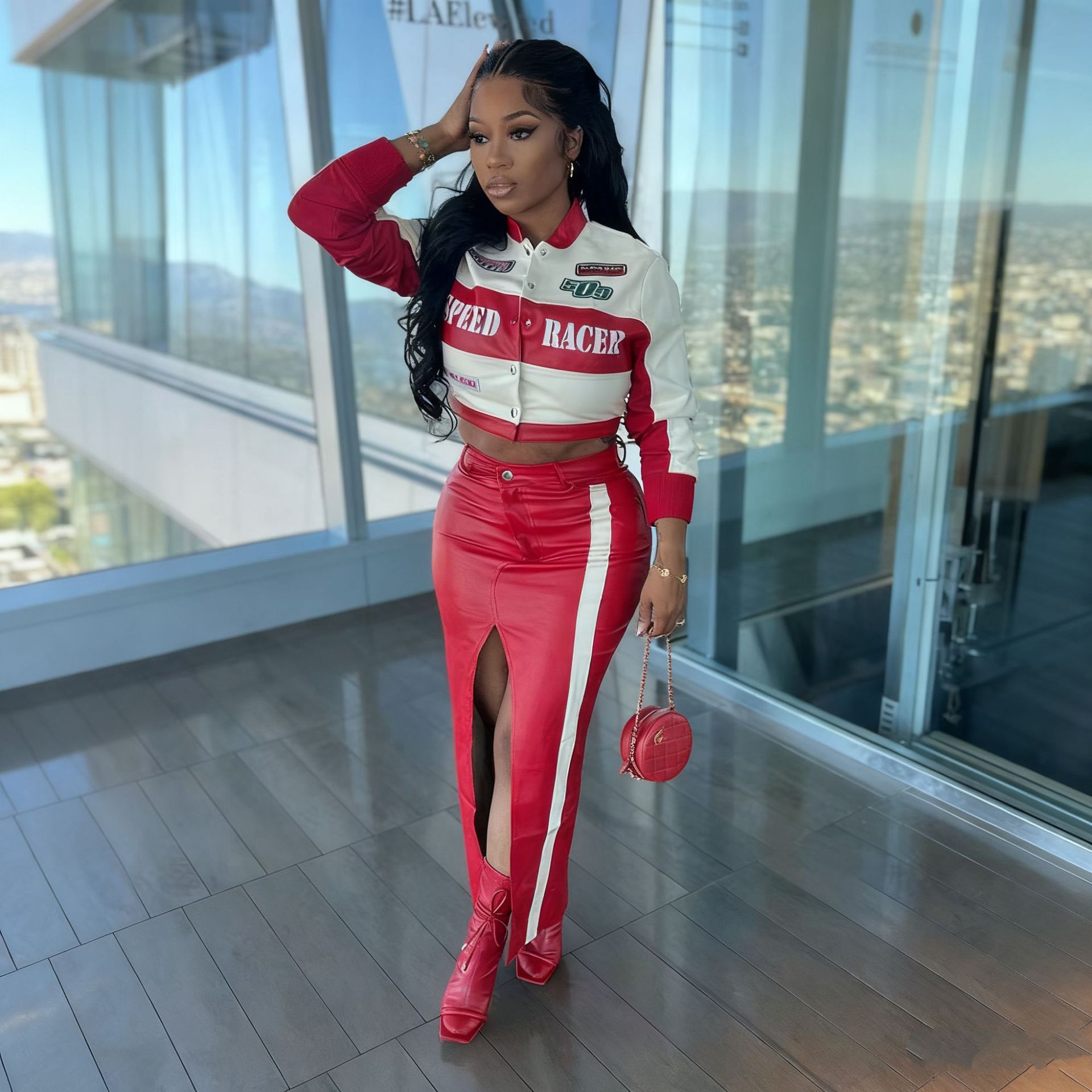 Winter Leather PU Jackets Wome - Varsity Jacket Letterman review and price
