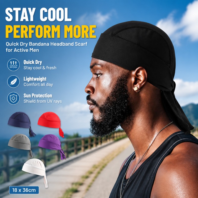 Quick Dry Polyester Bandana He - Men'S Fashion With Hat review and price