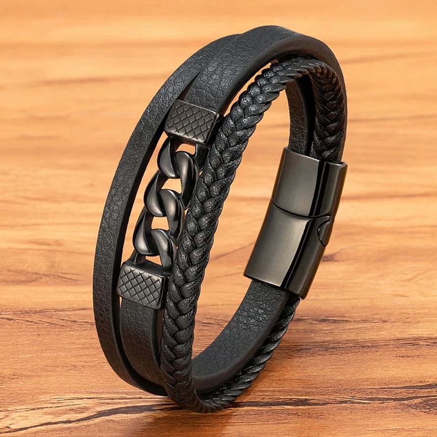 XQNI Men's Leather Bracelet Ne - Mens Fashion Combination review and price