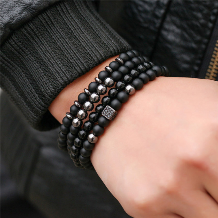 Premium Bracelet Set Men Natur - Mens Fashion Combination review and price