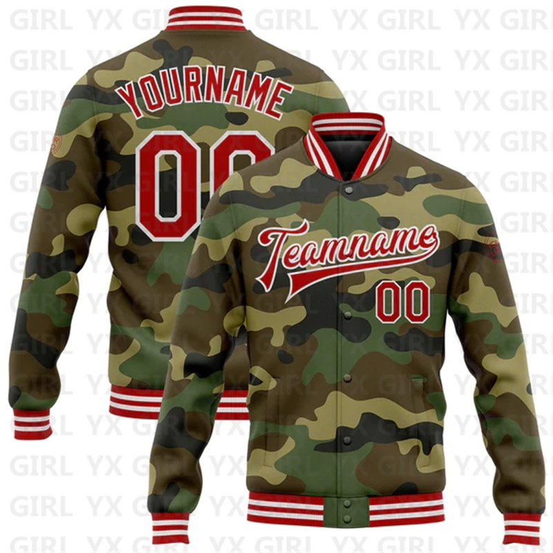 Custom Camo Purple-Gold Full-S - Varsity Jacket Letterman review and price