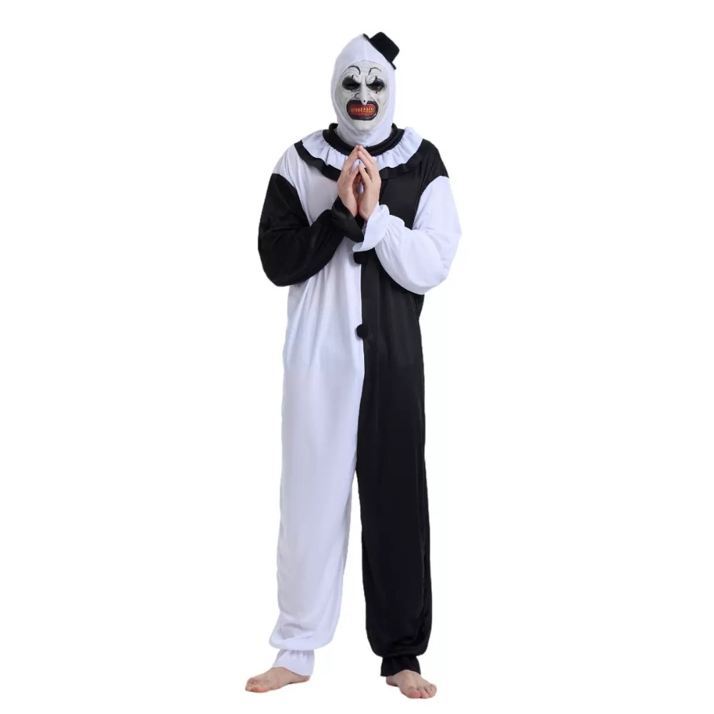 Terrifier Art Clown Joker Cosp - Mens Fashion Jumpsuit review and price