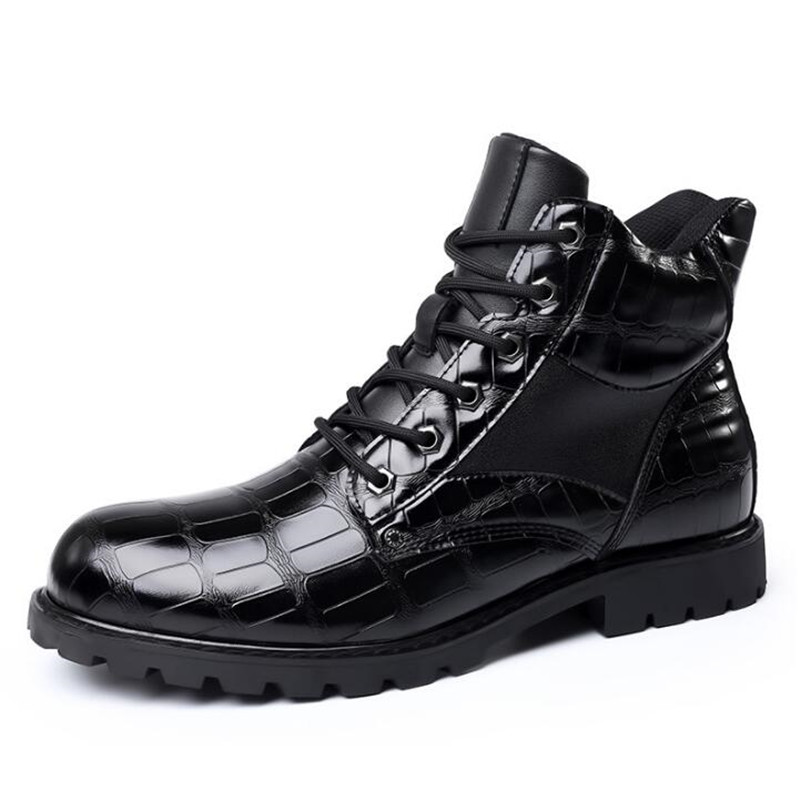 Brand Men Boots Grid Pattern S - Mens Fashion Zapatos review and price