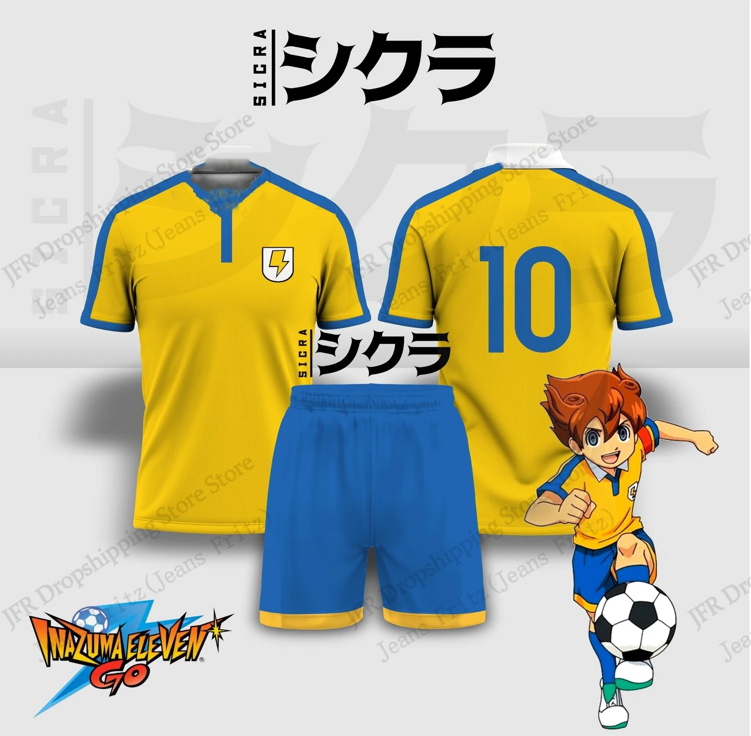 Jersey Set Jersey Inazuma Elev - Men Fashion Kids review and price